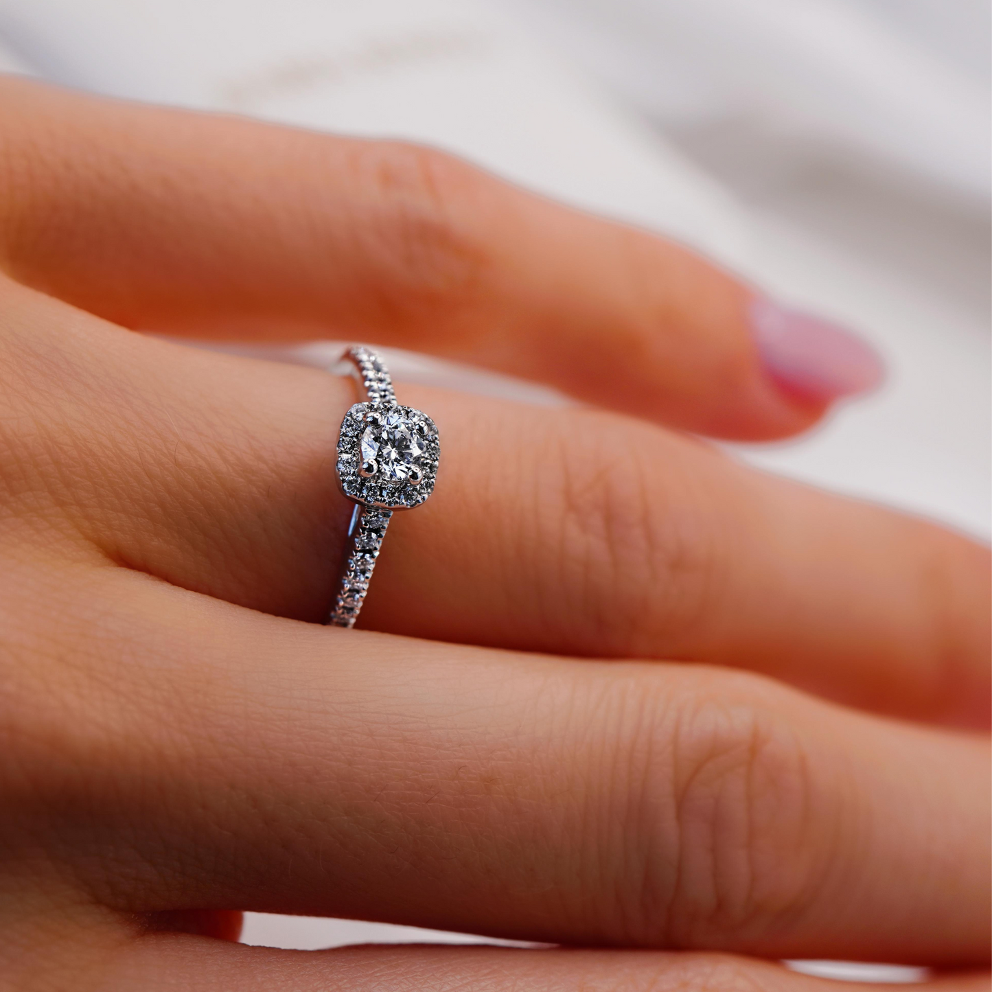 Pavé Engagement Ring